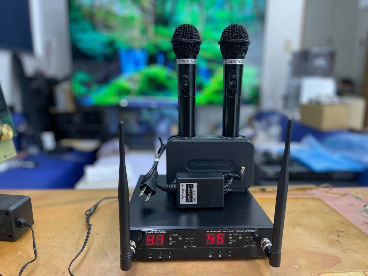 audio-technica ワイヤレスマイク ATW-R75a+ATWーT62aセット