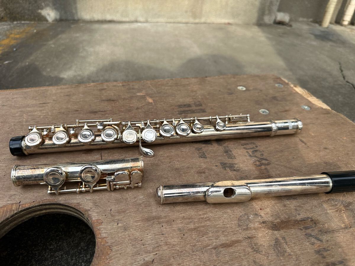 YAMAHA ヤマハ フルート YFL212 ag925 ケース付き 動作未確認 YAMAHA ヤマハ フルート YFL212 ag925 ケース付き 動作未確認