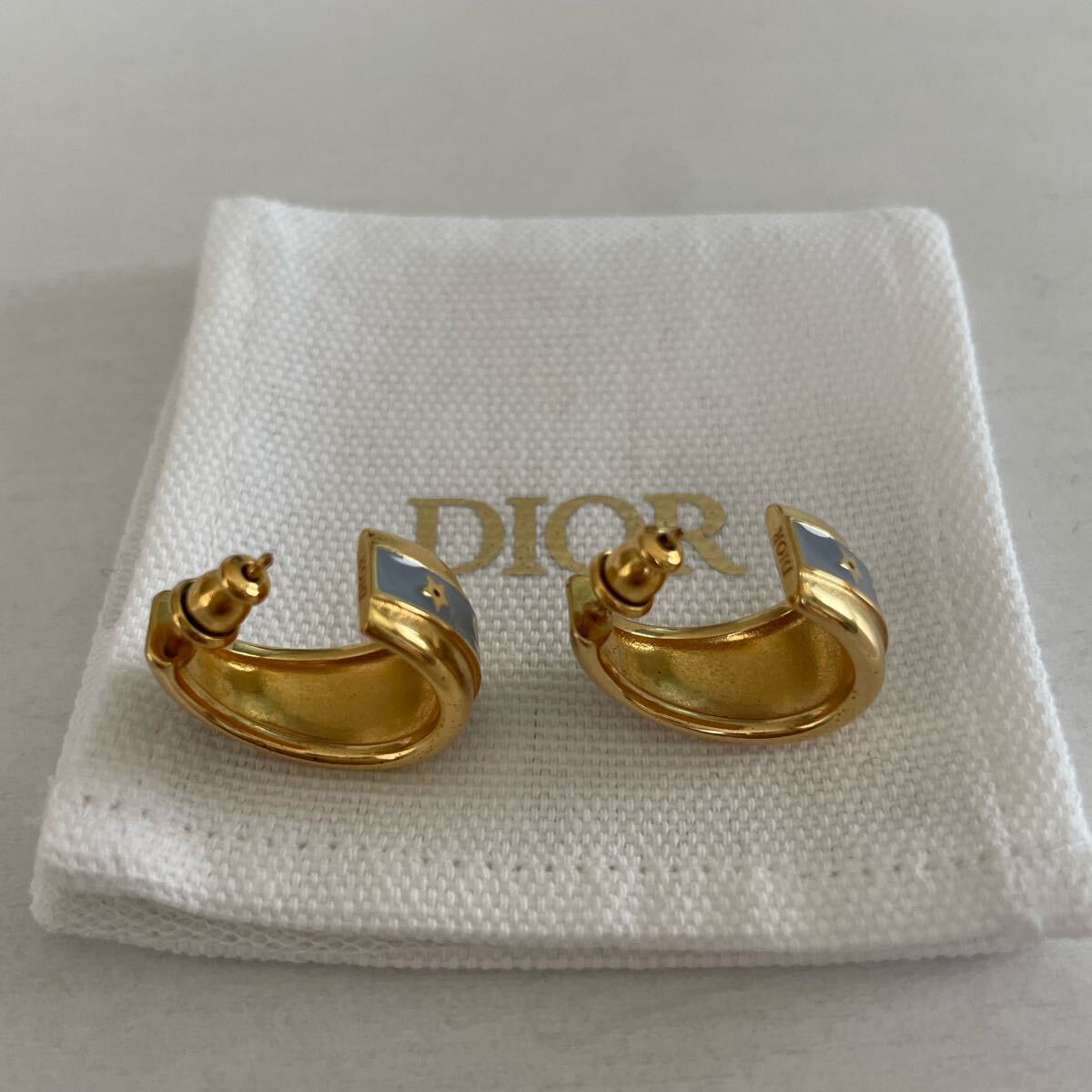 ディオール Dior Code ピアス ゴールド ブルー コードピアス ディオール Dior Code ピアス ゴールド ブルー コードピアス