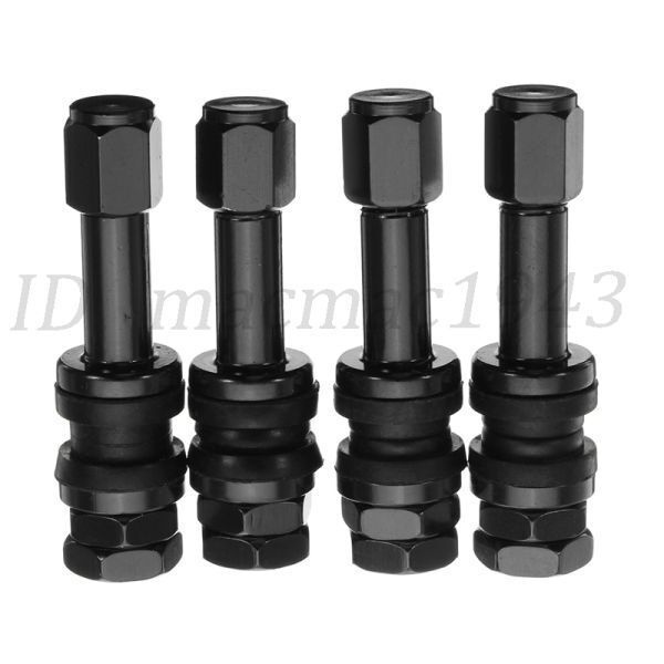  бесплатная доставка воздушный клапан aluminium производства 4 шт. комплект черный чёрный semi длинный колесо замена шин универсальный легкий колпак воздушный клапан 10