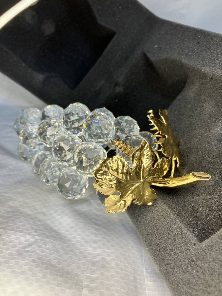 美品未使用】希少 SWAROVSKI スワロフスキー 一房のぶどう 美品未使用】希少 SWAROVSKI スワロフスキー 一房のぶどう