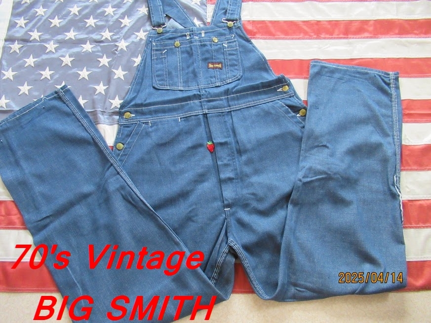 70's Vintage BIG SMITH 黒タグ Overalls SANFORIZED/ビック 70's Vintage BIG SMITH 黒タグ Overalls SANFORIZED/ビック