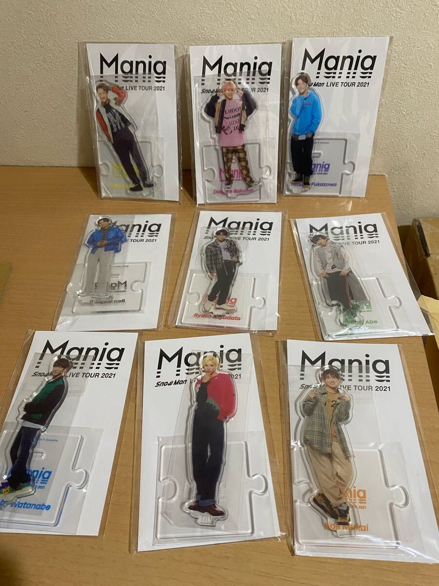 アクスタ Snow Man アクリルスタンド LIVE TOUR 2021 Mania 9点 アクスタ Snow Man アクリルスタンド LIVE TOUR 2021 Mania 9点