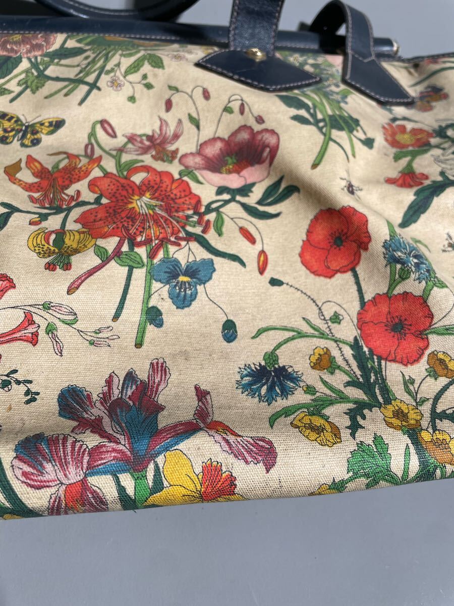 ヴィンテージ オールドグッチ フローラ トートバッグ GUCCI old ヴィンテージ オールドグッチ フローラ トートバッグ GUCCI old