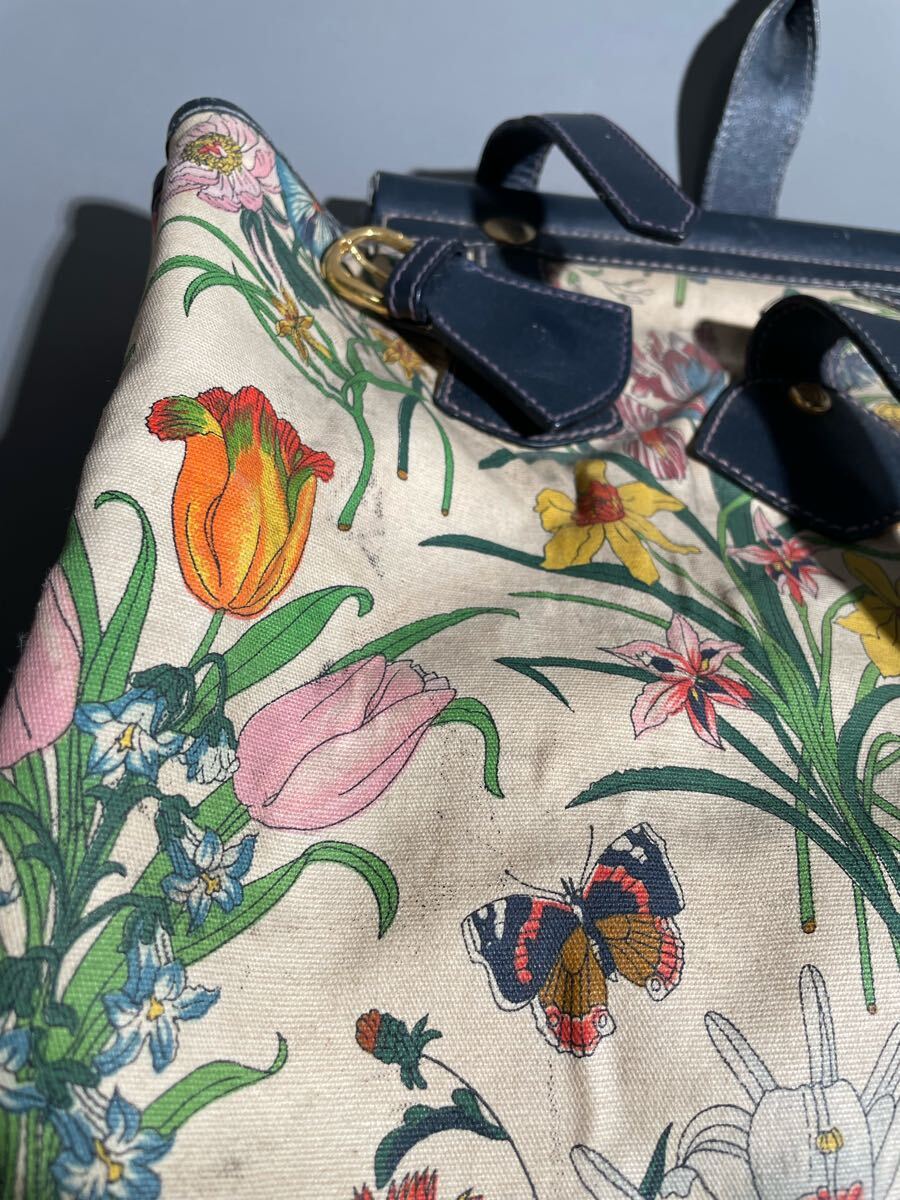 ヴィンテージ オールドグッチ フローラ トートバッグ GUCCI old ヴィンテージ オールドグッチ フローラ トートバッグ GUCCI old