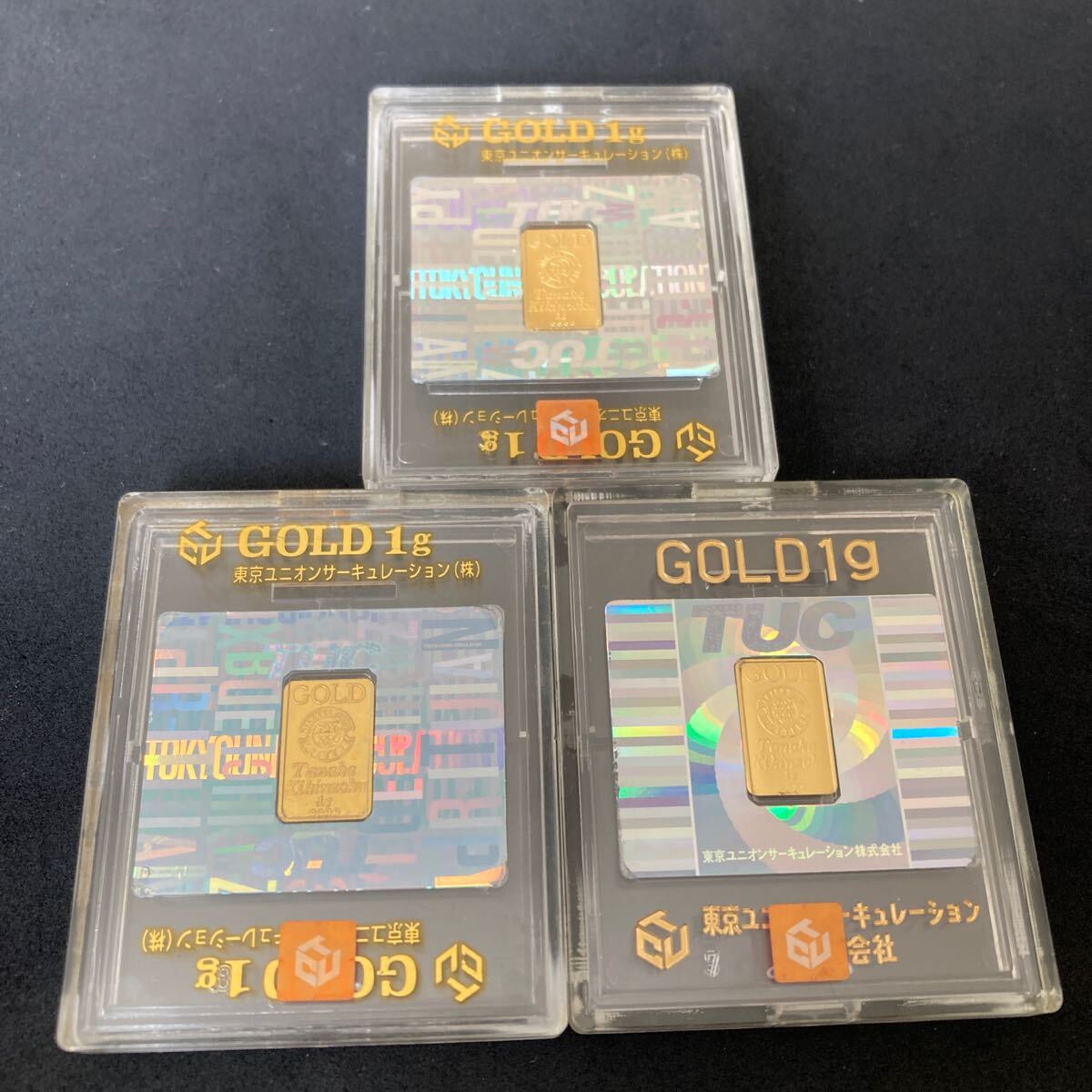 TUC 　1G　GOLD　純金　レリーフ 　田中 TUC 1G GOLD 純金 レリーフ 田中