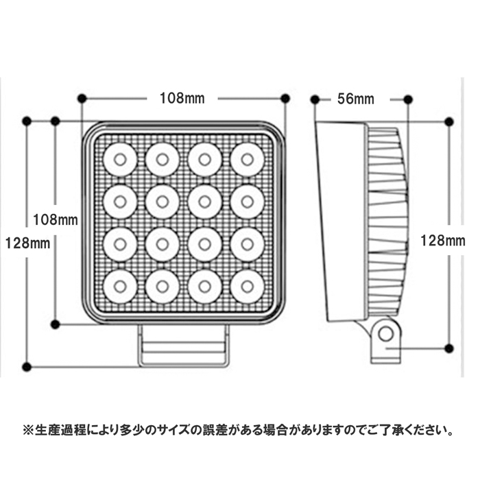 LED作業灯 ワークライト 集魚灯 12v 24v 48v 60v 48W 青色 LED作業灯 ワークライト 集魚灯 12v 24v 48v 60v 48W 青色