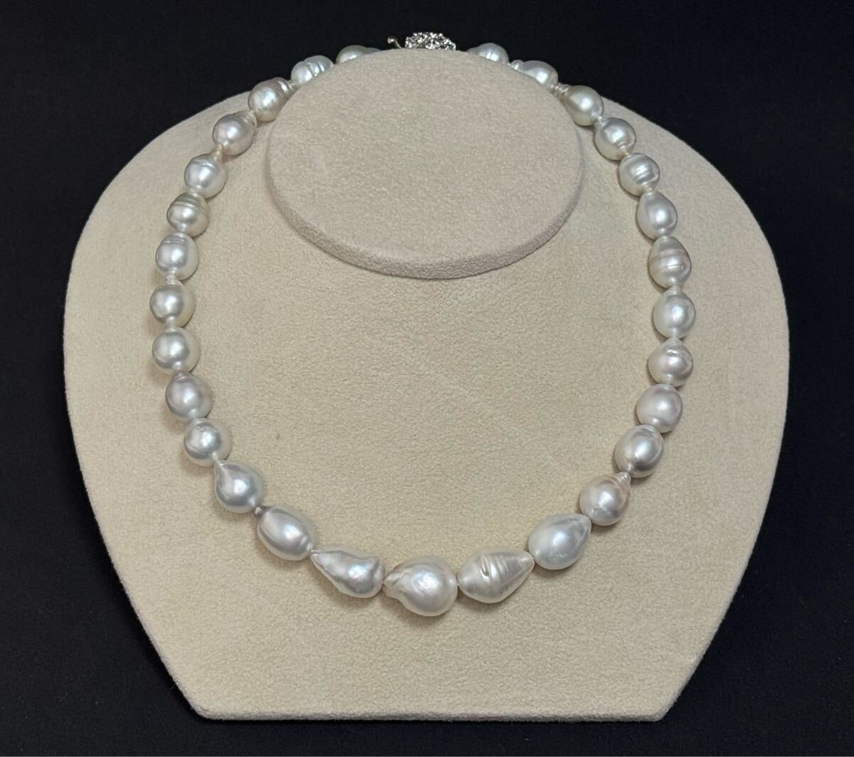 MIKIMOTO オールドミキモト 本パールネックレス 約6mm玉 真珠/銀