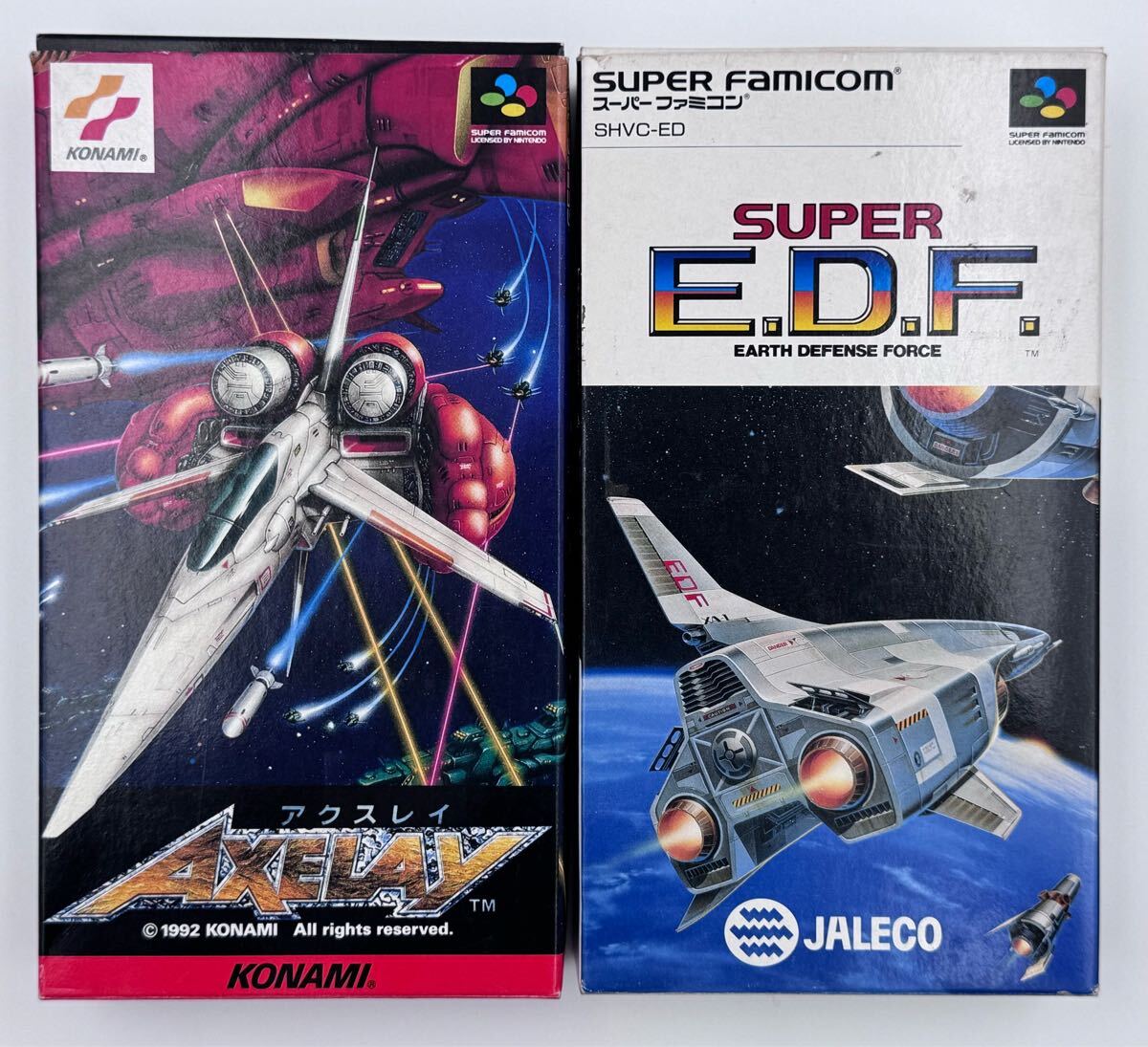 AZ-526 SFC 当時物 ソフト 箱説付 2点 AXELAY アクスレイ SUPER AZ-526 SFC 当時物 ソフト 箱説付 2点 AXELAY アクスレイ SUPER