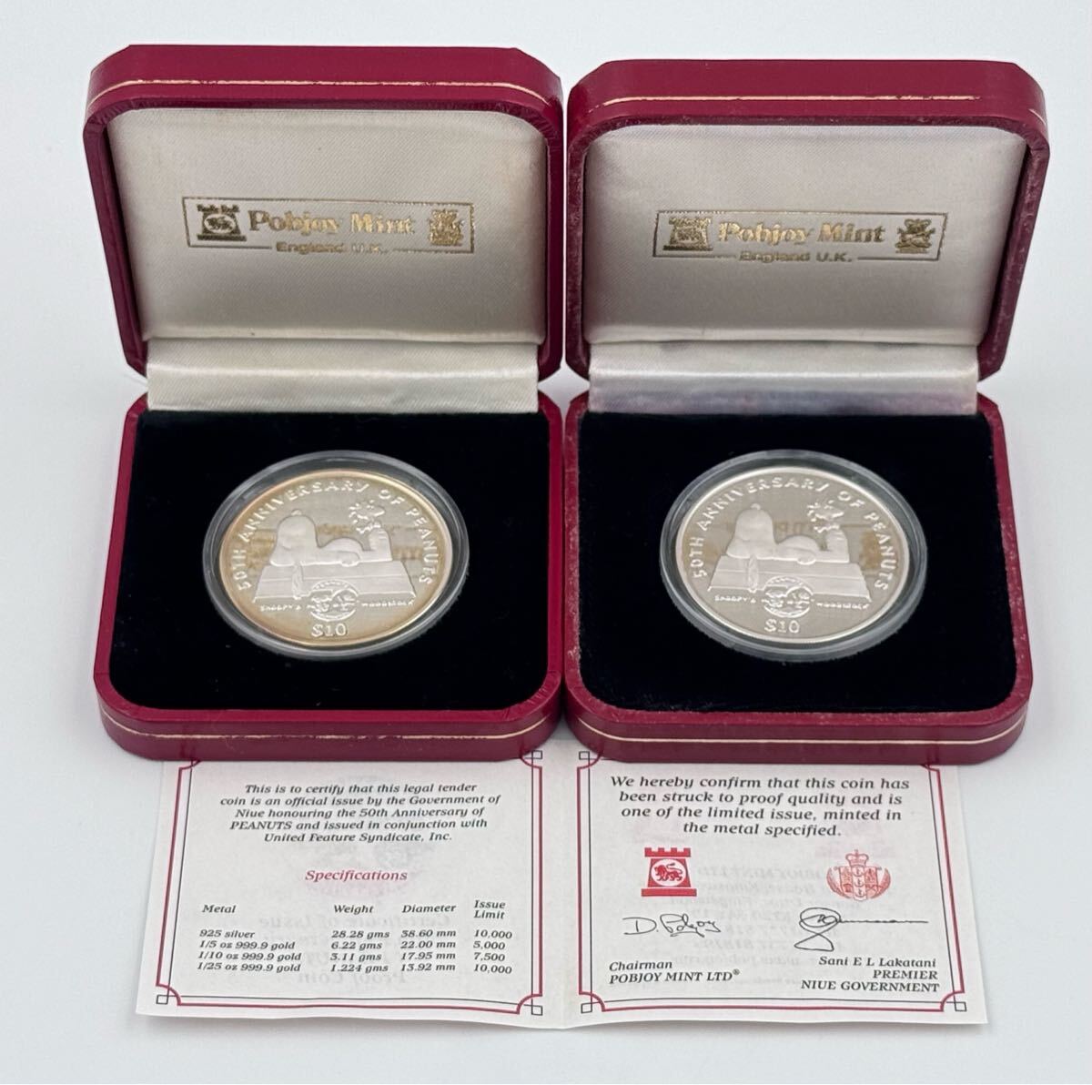 AZ-497 SNOOPY スヌーピー 銀貨 記念メダル ピーナッツ連載50
