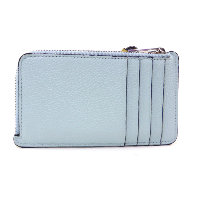 ロエベ （LOEWE） コイン＆カードホルダー カードケース コインケース 小銭入れ C660Z40X04 Crystal Blue×Lime Yellow（新品同様）中古