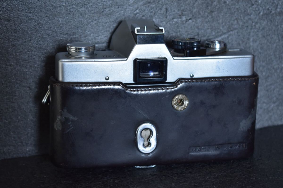 ミノルタ SRT101 シルバー ハーフレザーカバー 露出計動作OK フィルムカメラ ボディ minolta