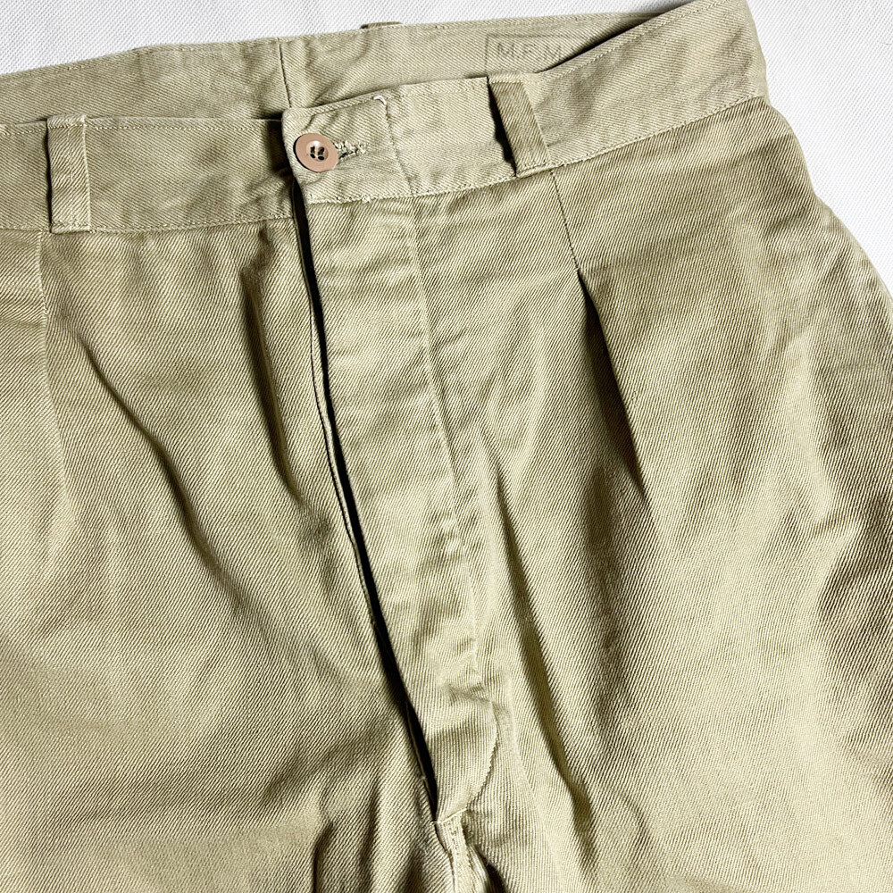 人気! 50's 60's フランス軍 M52 M-52 チノ CHINO パンツ PANT FRENCH ARMY フレンチアーミー フランス制 VINTAGE ヴィンテージ レア 著用