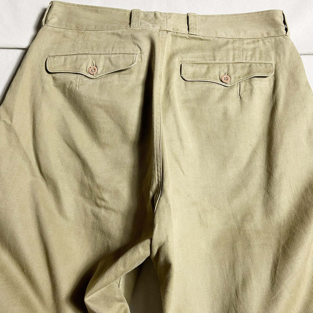 人気! 50's 60's フランス軍 M52 M-52 チノ CHINO パンツ PANT FRENCH ARMY フレンチアーミー フランス制 VINTAGE ヴィンテージ レア 著用