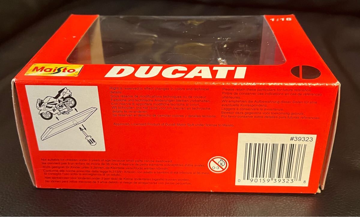 1/18スケール DUCATI MONSTER900 ドゥカティ モンスター900 ダイキャストバイク オートバイ ミニカー 完成品 Maisto マイスト
