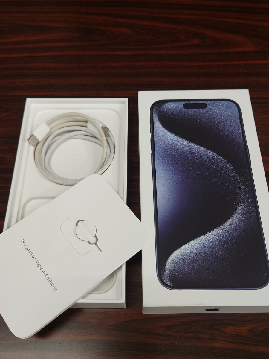 iPhone 15 Pro Max 512GB A3105 ブルーチタニウム 判定◎/初期 iPhone 15 Pro Max 512GB A3105 ブルーチタニウム 判定◎/初期