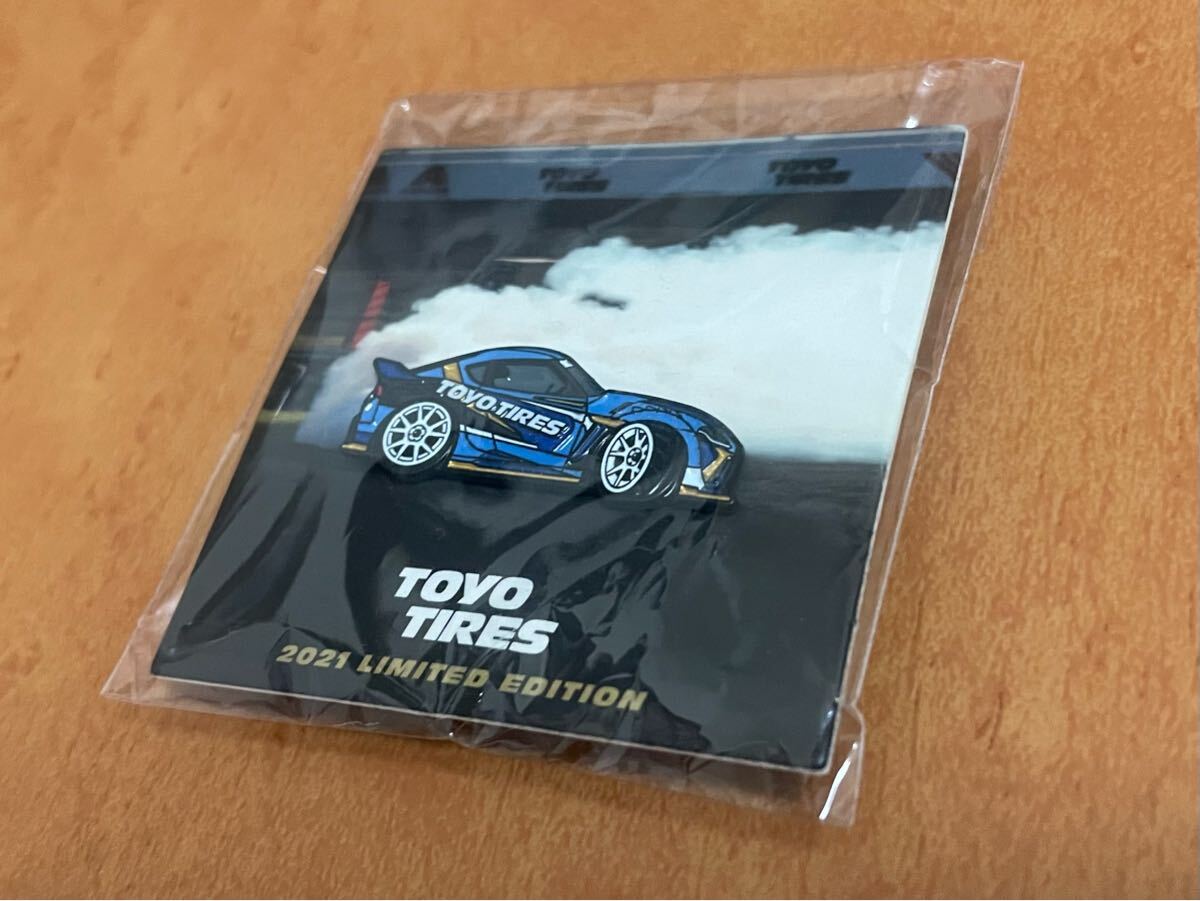 【限定 新品 未開封】希少 Leen Customs ピンバッジ TOYOTIRES トーヨータイヤ ドリフト D1 トヨタ GRスープラ 2021 Limited グッズ ファン_画像3