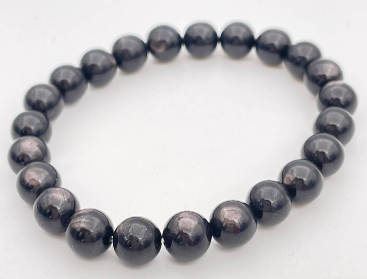 天然石ハイパーシーン AA8mm玉のブレスレット_画像1