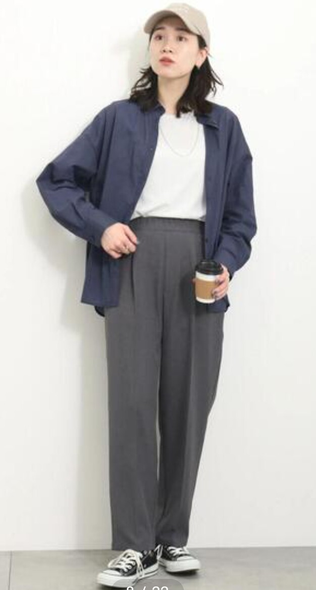 サマンサモスモスブルー シアーシャツ新品ネイビー 春物完売