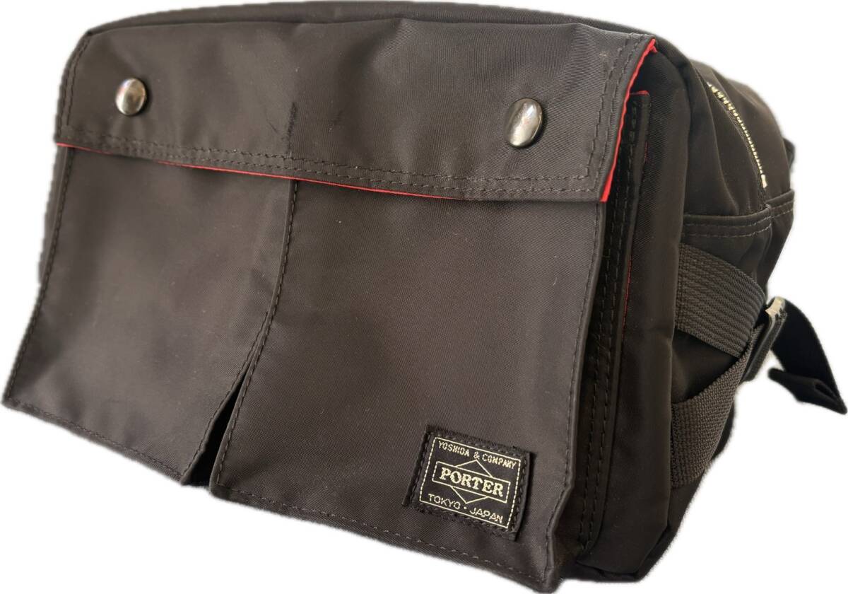 美品 PORTER ポーター エルファイン L-fine ウエストバッグ 吉田 美品 PORTER ポーター エルファイン L-fine ウエストバッグ 吉田