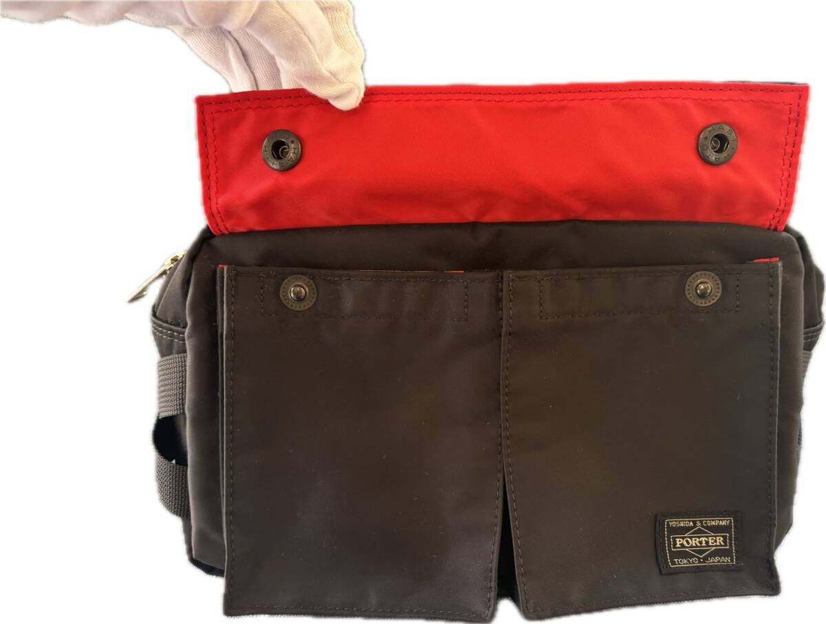 美品 PORTER ポーター エルファイン L-fine ウエストバッグ 吉田 美品 PORTER ポーター エルファイン L-fine ウエストバッグ 吉田