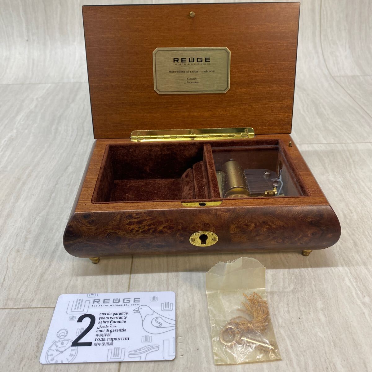 D94 FN-250418-213 REUGE リュージュ 64012 オルゴール 木製 約 D94 FN-250418-213 REUGE リュージュ 64012 オルゴール 木製 約
