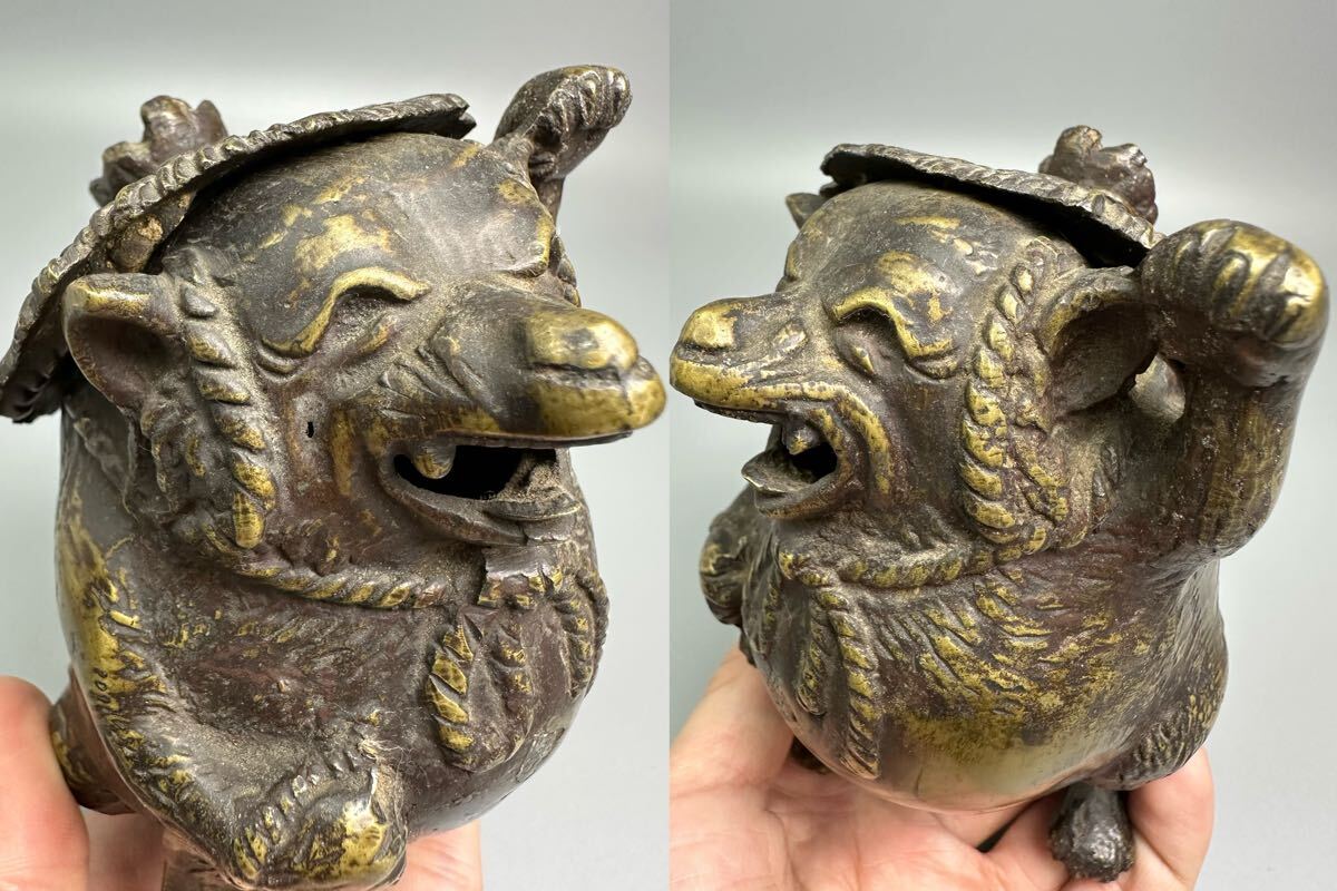 銅製 狸型 香炉 香道具 たぬき 銅香炉 置物 インテリア 茶道具 銅製 狸型 香炉 香道具 たぬき 銅香炉 置物 インテリア 茶道具