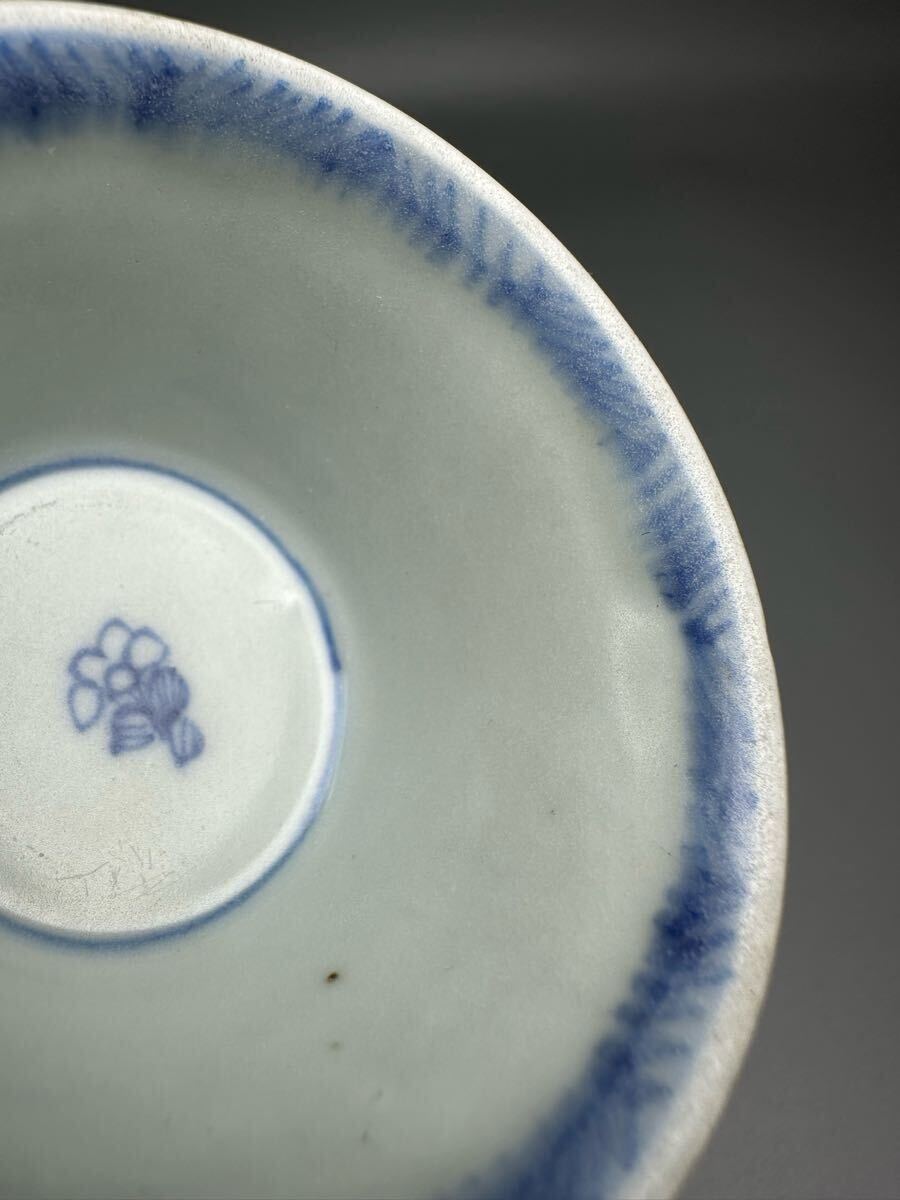 古染付 花鳥文 盃 ぐい呑 おちょこ 酒器 陶器 陶芸 骨董 唐物 古染付 花鳥文 盃 ぐい呑 おちょこ 酒器 陶器 陶芸 骨董 唐物