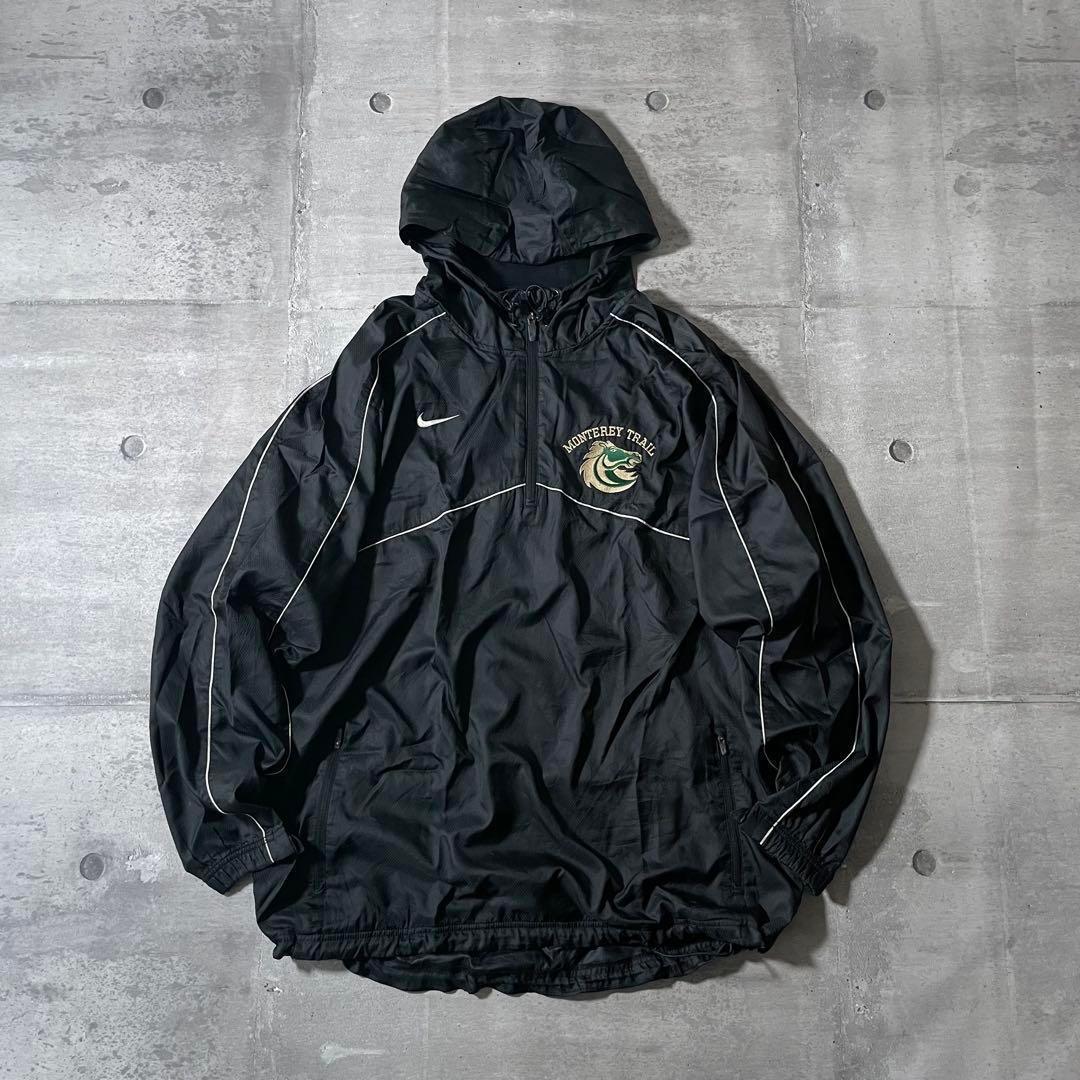 00s archive NIKE ハーフジップ ナイロンプルオーバー y2k 00s archive NIKE ハーフジップ ナイロンプルオーバー y2k