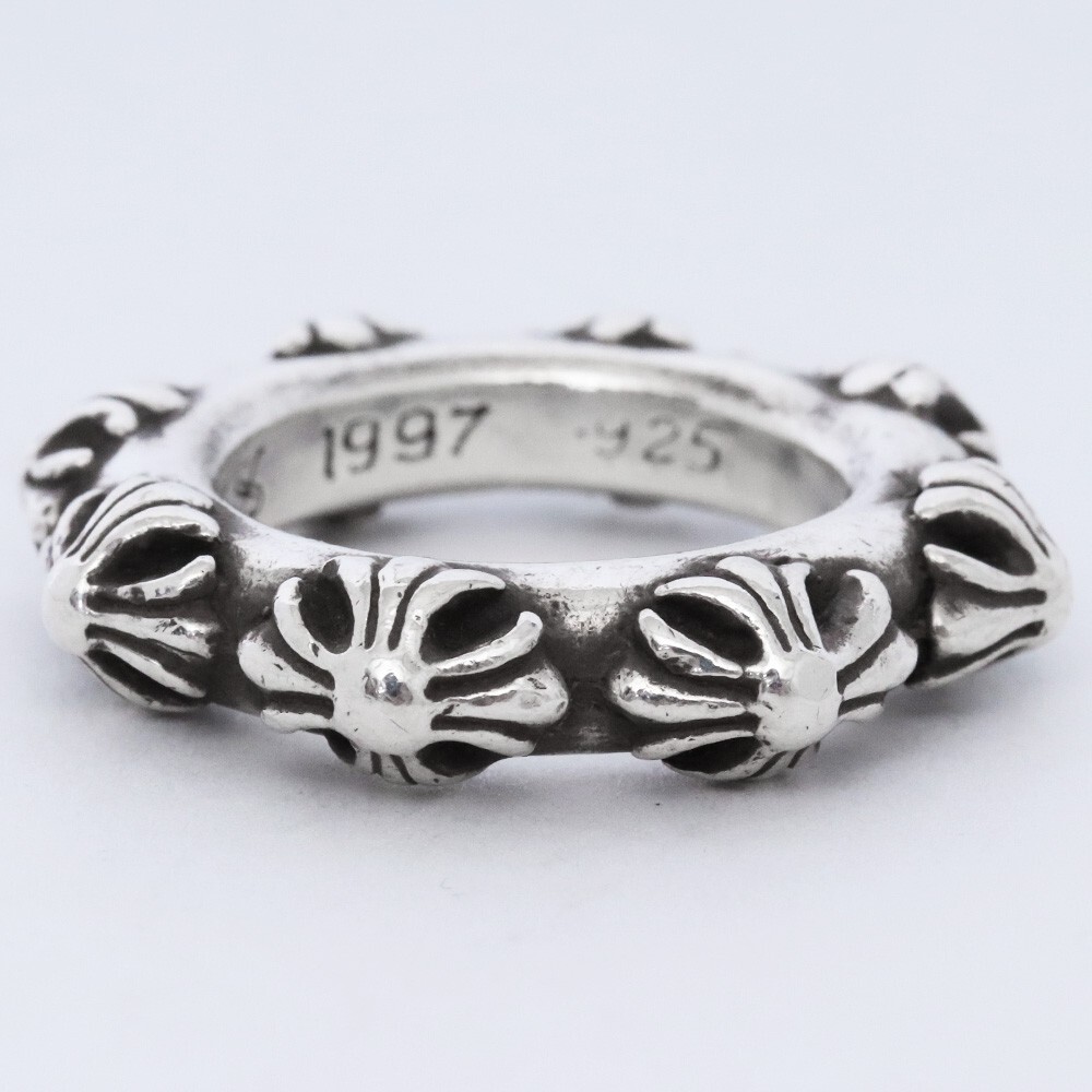 【CHROME HEARTS】 シルバー クロスバンド リング CROSS BAND 9号 CHROME HEARTS クロスバンドリング シルバー クロムハーツ