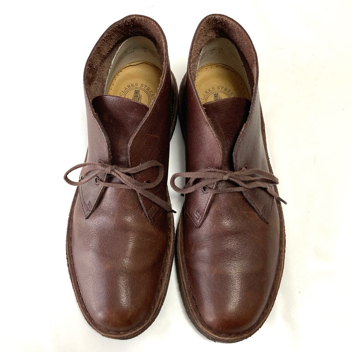 クラークスCLARKS 本革レザー チャッカブーツ26 5cmデザート クラークスCLARKS 本革レザー チャッカブーツ26 5cmデザート