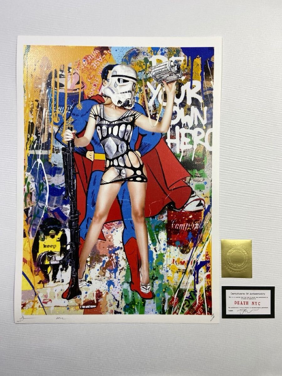 DEATH NYC 世界限定100枚 アートポスター現代アート Star Wars DEATH NYC 世界限定100枚 アートポスター現代アート Star Wars