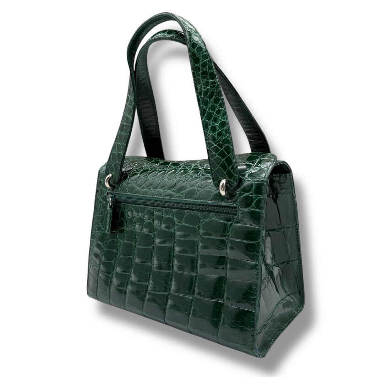 939【定価58万!!JRA認定】クロコダイル シャイニークロコ 緑 939【定価58万!!JRA認定】クロコダイル シャイニークロコ 緑