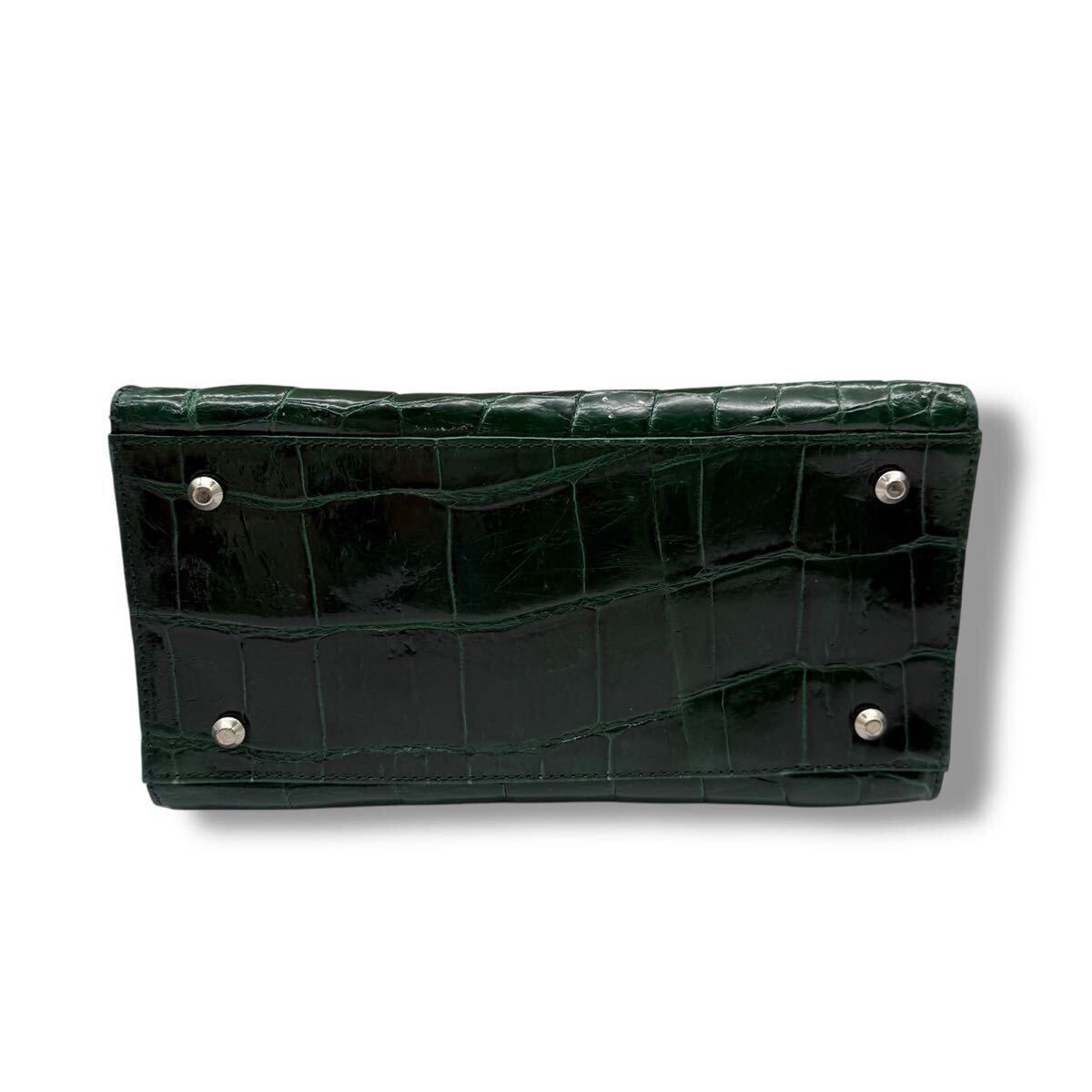 939【定価58万!!JRA認定】クロコダイル シャイニークロコ 緑 939【定価58万!!JRA認定】クロコダイル シャイニークロコ 緑