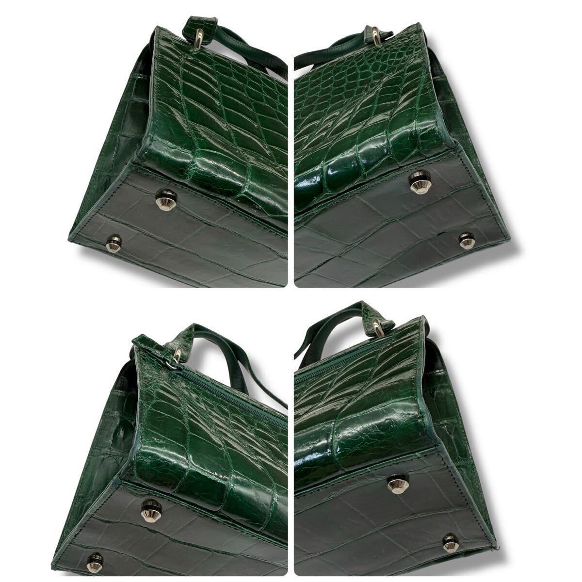 939【定価58万!!JRA認定】クロコダイル シャイニークロコ 緑 939【定価58万!!JRA認定】クロコダイル シャイニークロコ 緑