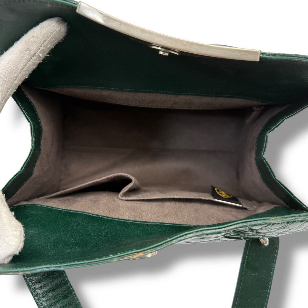 939【定価58万!!JRA認定】クロコダイル シャイニークロコ 緑 939【定価58万!!JRA認定】クロコダイル シャイニークロコ 緑