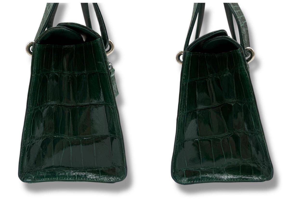 939【定価58万!!JRA認定】クロコダイル シャイニークロコ 緑 939【定価58万!!JRA認定】クロコダイル シャイニークロコ 緑