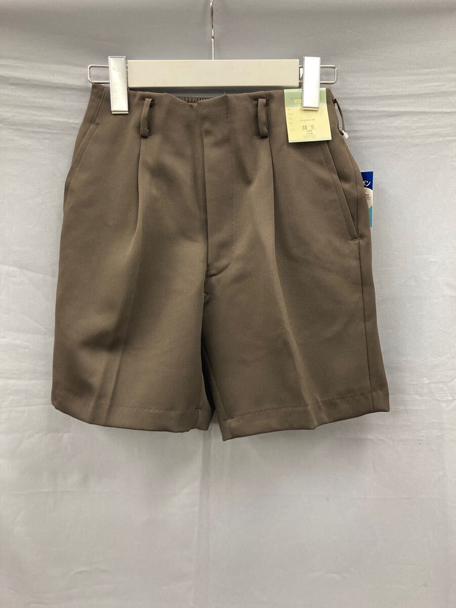 32-3 Catch 制服 ズボン パンツ 140 B サイズ ブラウン スクール ユニフォーム 短パン 半ズボン スラックス 學(xué)生服 YKK ファスナー