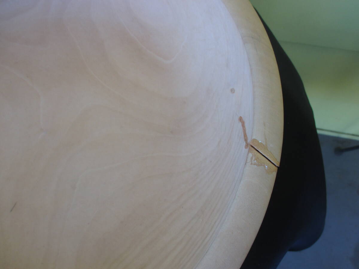 ★こね鉢 　木制　コネ鉢 ソバうどん 打ち道具 古道具 古民蕓　 ヒビ有 練り鉢 　外徑37.5　內(nèi)徑33.5㎝　高9.5㎝　重2250? 現(xiàn)狀品