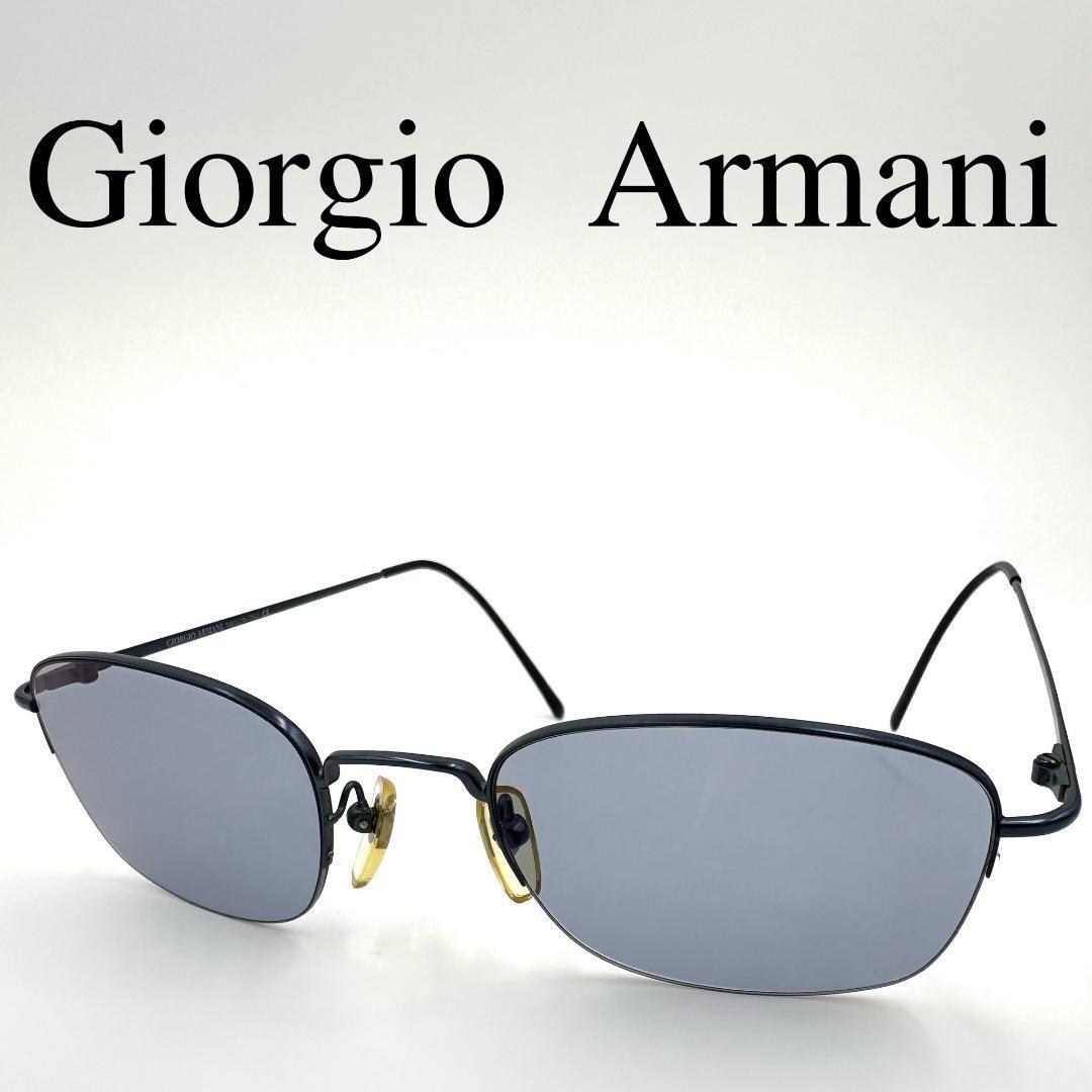 Giorgio Armani ジョルジオアルマーニ メガネ 度入り ハーフリム
