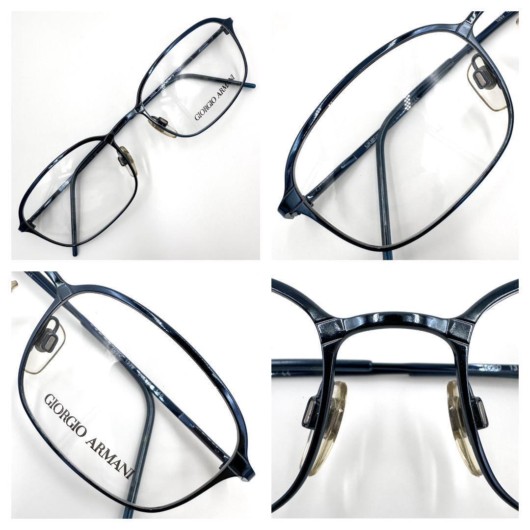 Giorgio Armani ジョルジオアルマーニ メガネ 度なし ブルー系