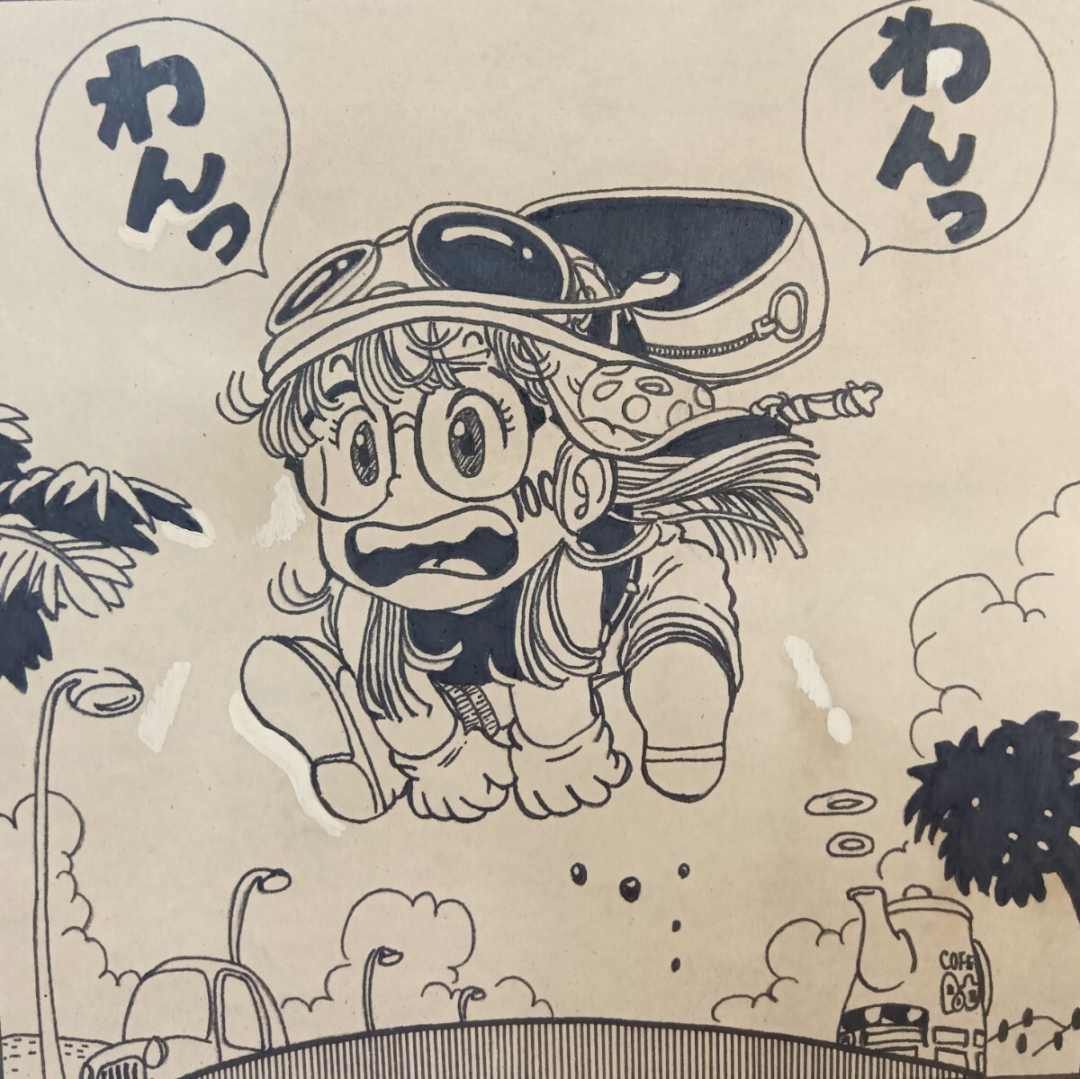 彩美】手描き保証/ドクタースランプ 鳥山明 手描き原稿 生原画 彩美】手描き保証/ドクタースランプ 鳥山明 手描き原稿 生原画