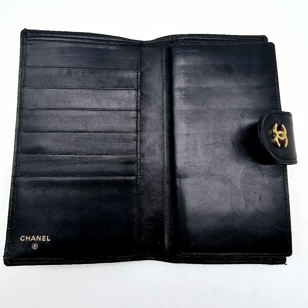 美品】CHANEL シャネル 長財布 ビコローレ がま口 ココマーク 美品】CHANEL シャネル 長財布 ビコローレ がま口 ココマーク