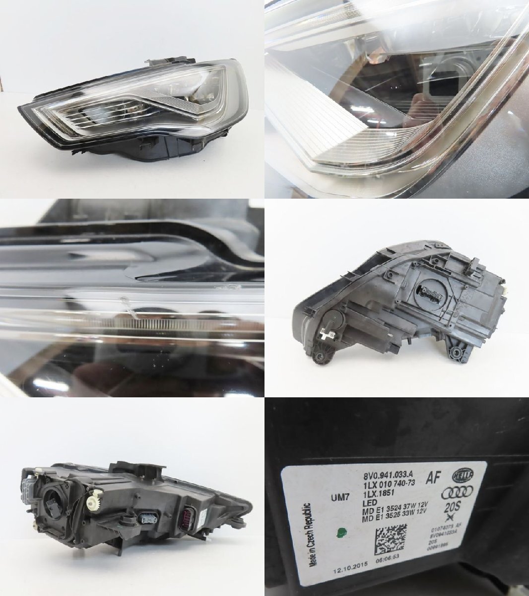 [ быстрое решение иметь ] Audi A3 8V предыдущий период оригинальный левая передняя фара LED 8V0.941.033.A (n006027)