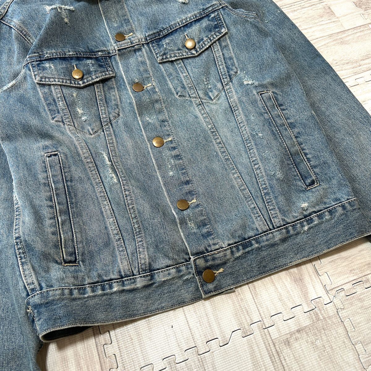 極美品 ロンハーマン Ron Herman クラッシュデニムジャケット 極美品 ロンハーマン Ron Herman クラッシュデニムジャケット