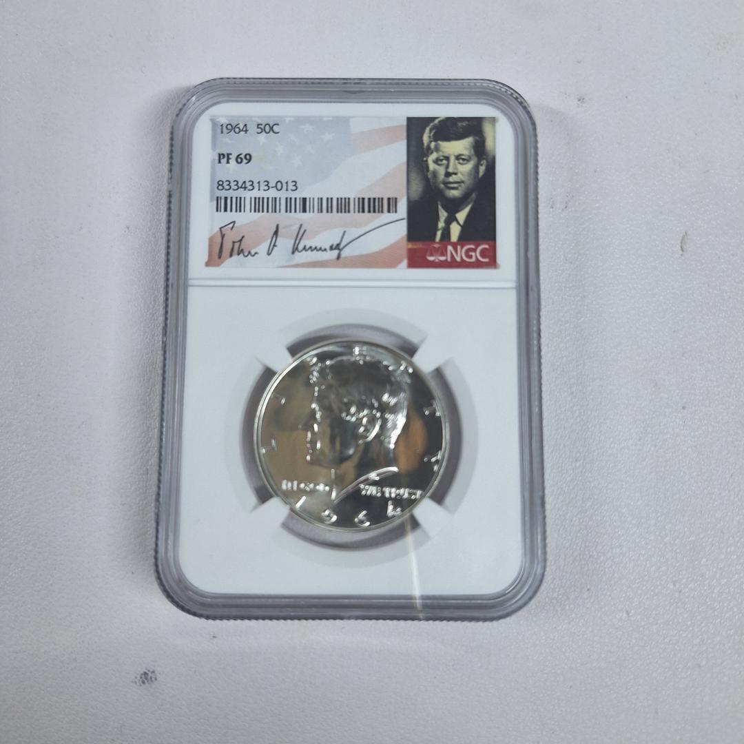 【銀高騰】1964年アメリカ銀貨・ケネディハーフダラー ヴィンテージコインセット □1964年 アメリカ ハーフダラー ケネディ NGC PF68 銀貨 コイン
