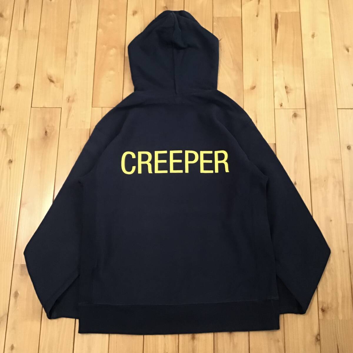 * первый период * BAPE LOGO тянуть over Parker M размер темно-синий a bathing ape Ape Bape A Bathing Ape pullover hoodie NIGO n28