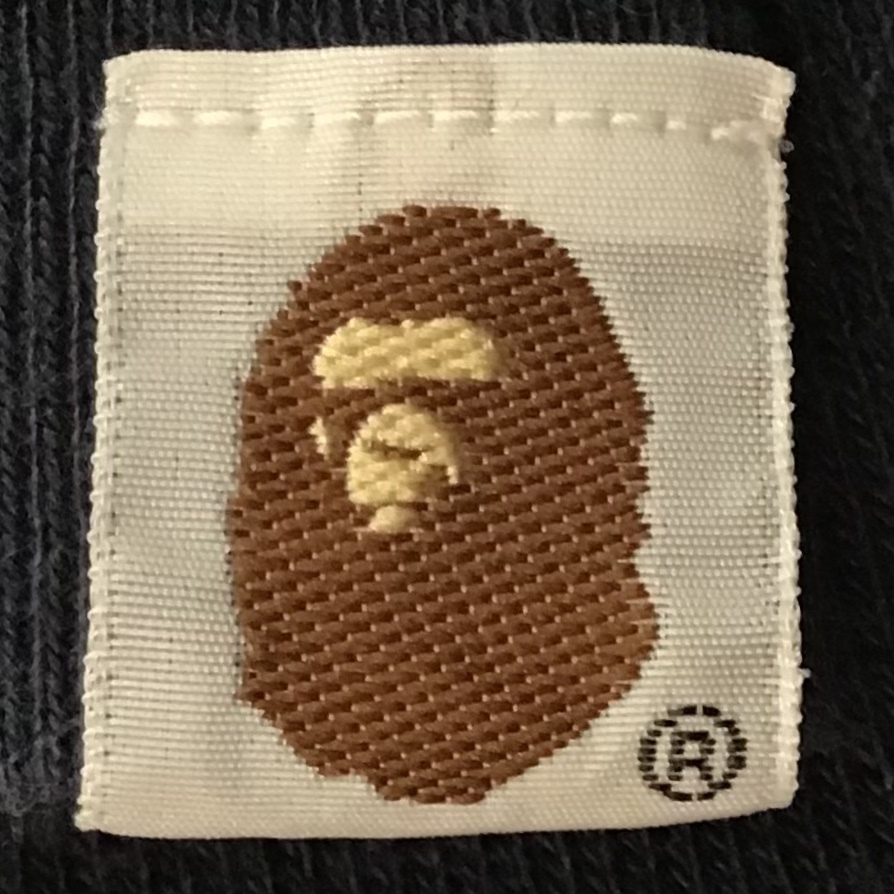 * первый период * BAPE LOGO тянуть over Parker M размер темно-синий a bathing ape Ape Bape A Bathing Ape pullover hoodie NIGO n28
