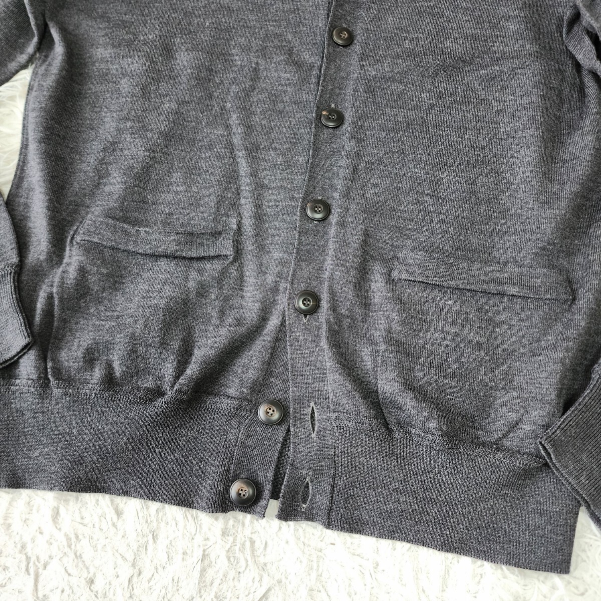 美品 50 L~XL位 GIORGIO ARMANI カーディガン ジョルジオ 美品 50 L~XL位 GIORGIO ARMANI カーディガン ジョルジオ