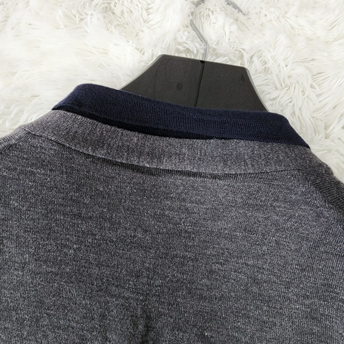 美品 50 L~XL位 GIORGIO ARMANI カーディガン ジョルジオ 美品 50 L~XL位 GIORGIO ARMANI カーディガン ジョルジオ